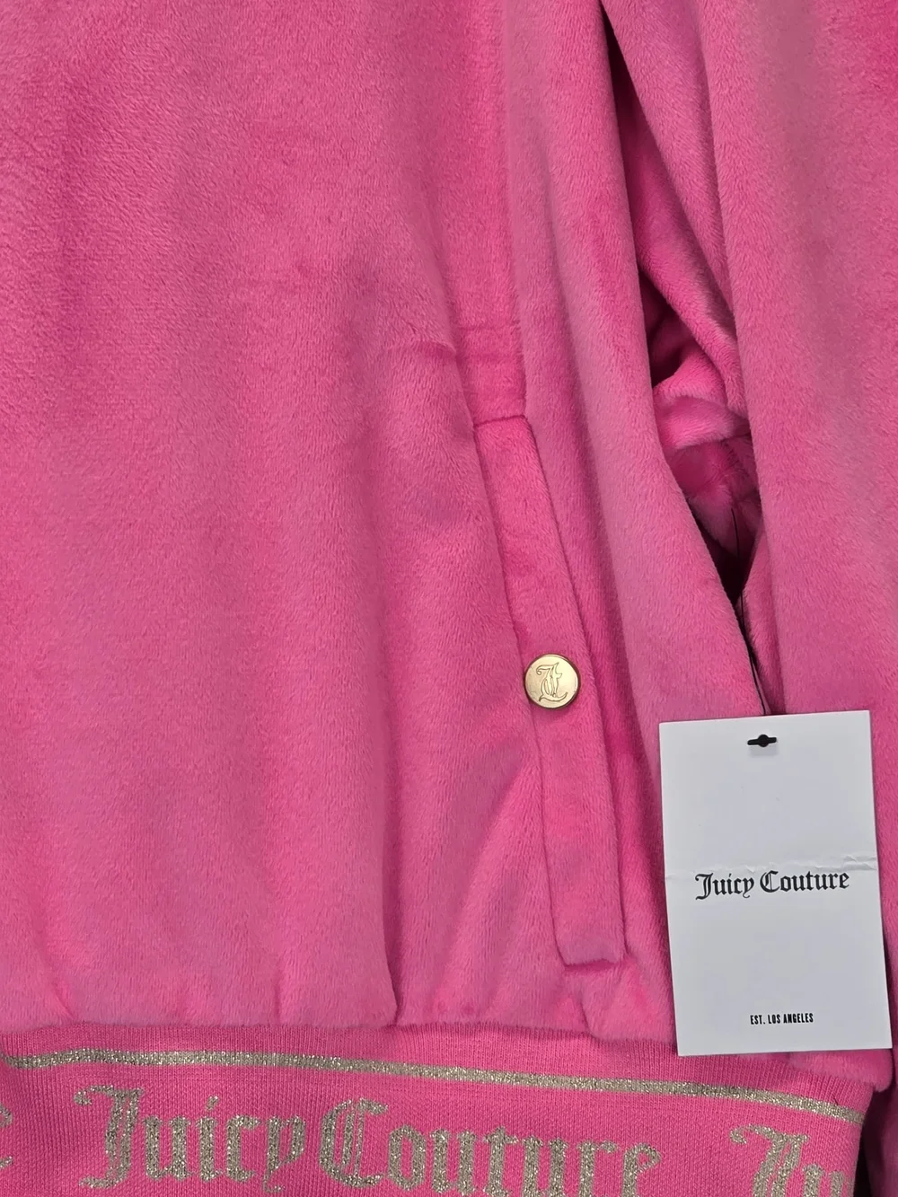 Women's Juicy Couture Reversible Bomber Jacket in Retro Pink 3X Gold/Pink